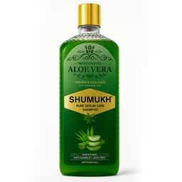 Шампунь для волос с алое вера Shumukh, 420 г для бережного очищения и увлажнения SMK3-03