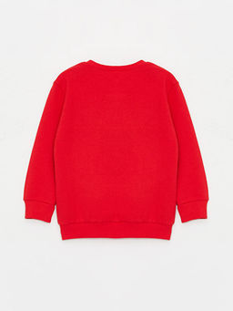 Bisiklet Yaka Bask?l? Erkek Bebek Sweatshirt - Waikiki фото 2