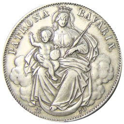 1 талер 1870 года Германские государства  Бавария