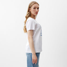 Футболка женская Let's go, белая, размер 48