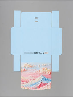 Цена за 2 шт. Коробка подарочная самосборная With love, 20×18×5 см, с лентой