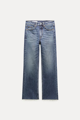 MID-RISE FLARED CROPPED TRF JEANS - Zara фото 2