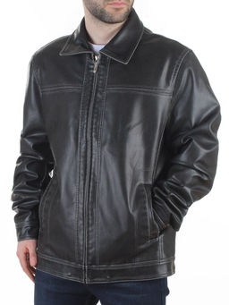 317956618 DK. GRAY Куртка из эко-кожи мужская