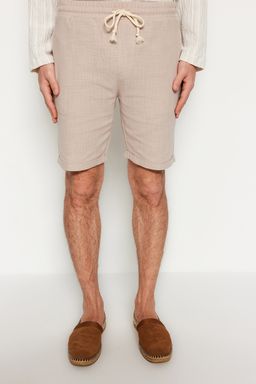 TRENDYOL MAN Ekru Regular Fit Keten Gorunumlu Sort TMNSS23SR00030 - Trendyolmilla фото 12