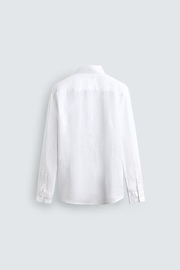CAMISA REGULAR FIT 100% LINO / Blanco - Zara фото 7