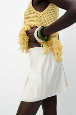 MINI BOX PLEAT SKORT - Zara фото 4