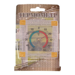 Термометр уличный, механический, квадратный, 8×8 см