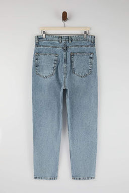 Ac?k Mavi Boyfriend/ Rahat Kal?p Kot Pantolon Jeans TMNAW25JE00020