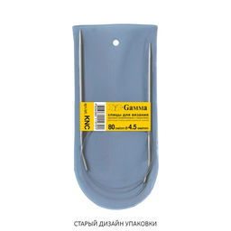 Спицы GAMMA круговые KNC алюминий d 4.5 мм 80 см 1 шт с покрытием фото 3