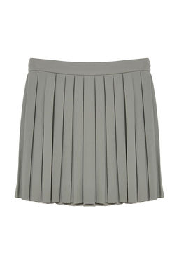 Ac?k Haki Pileli Mini Dokuma Etek TWOAW21ET0111