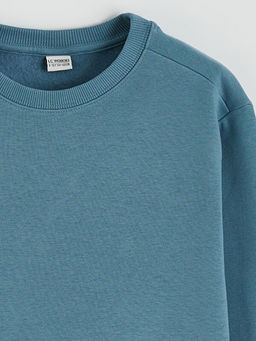 Bisiklet Yaka Erkek ?ocuk Kal?n Sweatshirt