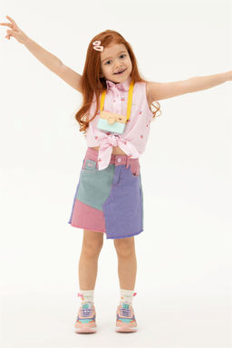 U. S. Polo Assn Пудровая рубашка с коротким рукавом для девочки - U.s. polo assn фото 6