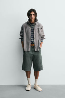 Рубашка RELAXED FIT ALGODON серая