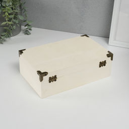 Шкатулка для росписи дерево «Сундук», для творчества, декора, 24×15×8 см