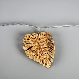 Гирлянда Нить 2.5 м с насадками Листочек, IP20, прозрачная нить, 10 LED, батарейки AAх2 (нет в комплекте), свечение тёплое белое - Luazon lighting фото 4