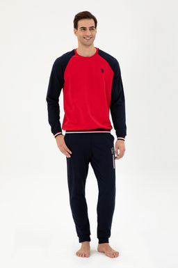 Мужской красный пижамный комплект Неожиданная скидка в корзине - U.s. polo assn фото 2