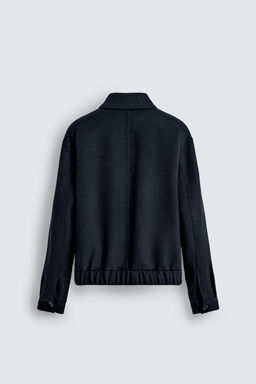 CROPPED FIT WOOL BLEND OVERSHIRT - Zara фото 8