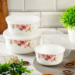 АНЖЕЛИКА Набор салатников 3пр (19см; 16см;14см) пласт.крышки BY14HDW-3-T36 DANIKS (393240)