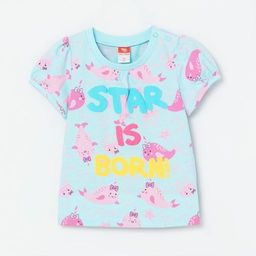 CRB wear/CSNG 62752-43-280 Футболка для девочки, голубой/Ex.Cherubino