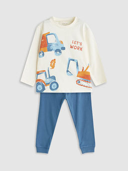 Bisiklet Yaka Erkek Bebek Pijama Tak?m?