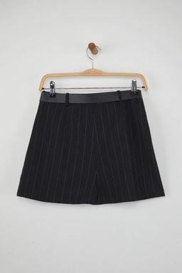 Lacivert Cizgili Mini Kemerli Sort Etek Sort & Bermuda TWOAW26SR00003 - Trendyolmilla фото 7