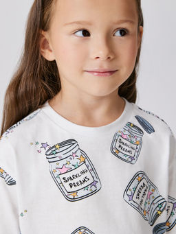 ACOOLA / Футболка детская для девочек illion белый  фото 2