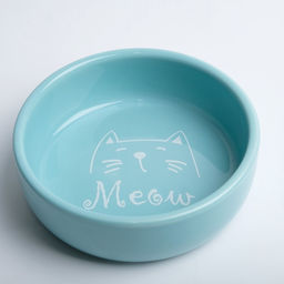 Миска керамическая Meow 300 мл - 13.413.44 см, голубая - Пижон фото 3
