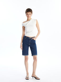 Bermuda Fit Kad?n Jean ?ort
