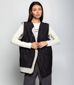 Жилет #КТ8083 (2), чёрный