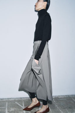 ASYMMETRIC WOOL SKIRT W COLLECTION - Zara фото 4