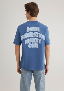 Lacivert Tisort - Mavi фото 4