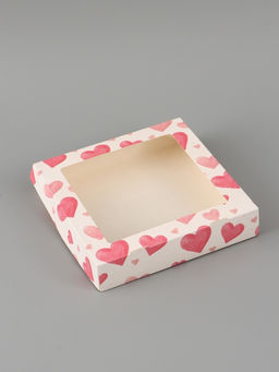 Цена за 5 шт. Коробка складная «Воздушные сердца», 20 × 20 × 4 см