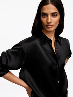 Camisa de seda satinada - H&m фото 3