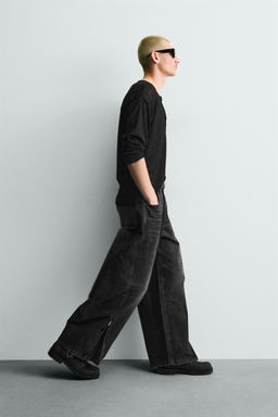 JEANS BALLOON FIT CREMALLERAS / Carb?n - Zara фото 6
