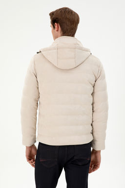 Мужская бежевая кожаная куртка - U.s. polo assn фото 12
