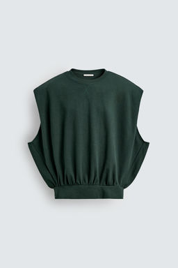PIQU_ TEXTURED INTERLOCK GILET - Zara фото 6