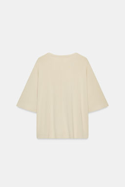 CAMISETA OVERSIZE FLUIDA / Arena