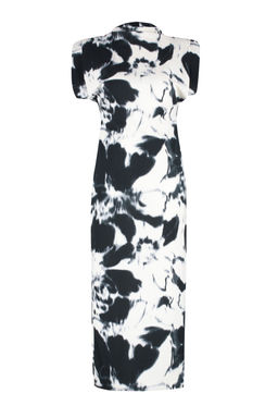 TRENDYOLMILLA Cok Renkli Cicekli Dik Yaka Vatkal? Bodycone/Vucuda Oturan Orme Maxi Kalem Elbise TWOSS24EL00841  фото 8