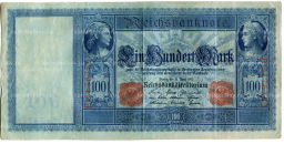 Банкнота 100 марок 1910 года Германия