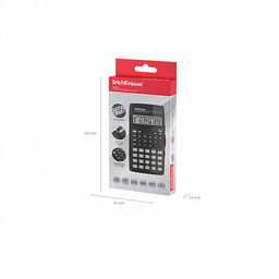 Цена за 1 шт. Калькулятор научный 10-разрядов ErichKrause SC-910 Classic, черный (в коробке по 1 шт.)  фото 6