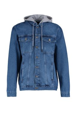 TRENDYOL MAN Siyah %100 Pamuk Regular Fit Orme Kapusonlu Denim Ceket TMNAW23CE00019 - Trendyolmilla фото 15