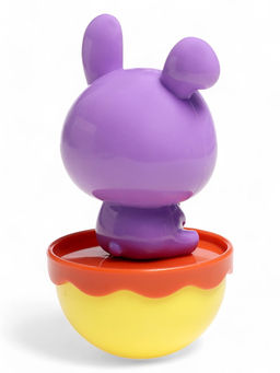 Неваляшка детская «Зайчик», фиолетовый