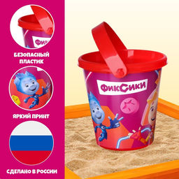 Цена за 2 шт. Ведро детское для игры с песком, Фиксики, пластик, 1 л - Соломон фото 3