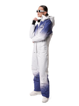 Комбинезон BB-0525 Бело-фиолетовый