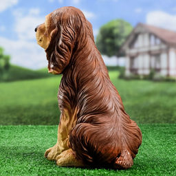 Садовая фигура из полистоуна «Собака Спаниель», 33×21×25 см