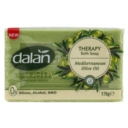 Мыло туалетное твердое Dalan Therapy 175г, банное, Средиземноморское оливковое масло (Турция)  фото 2
