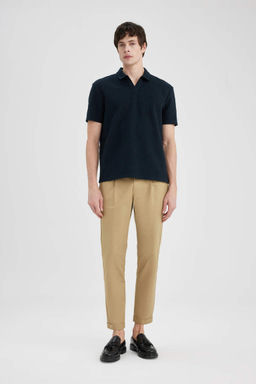 Regular Fit Basic Duz K?sa Kollu Polo Tisort - Defacto фото 4