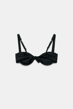 TOP BIKINI AROS PIEZA COMBINADA / Negro - Zara фото 5