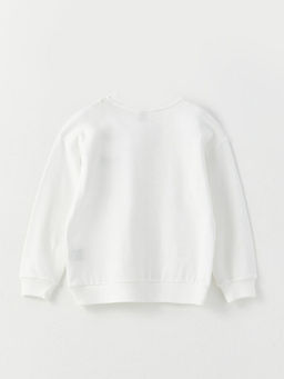 Bisiklet Yaka Atat?rk ?mza Bask?l? Uzun Kollu K?z ?ocuk Sweatshirt - Waikiki фото 2