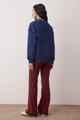 Bordo-Lacivert Ispanyol Paca 2li Paket Pantolon TWOAW26PL00057